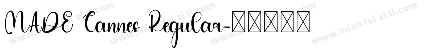 MADE Cannes Regular字体转换